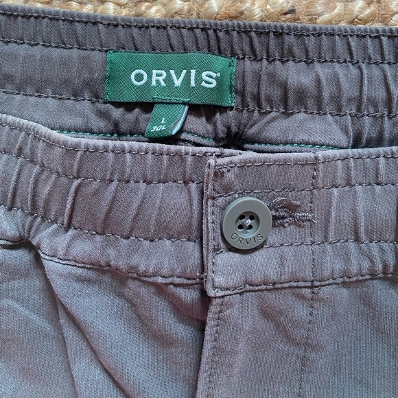 Orvis straight leg pants in dark pine, size large (30L) - Picture 4 of 4